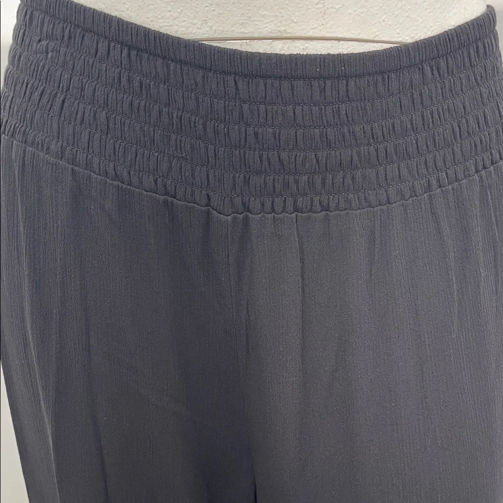 Shade & Shore Gauze Black Women's Cover Up Lounge Pants Size 2X (20-22) NWOT